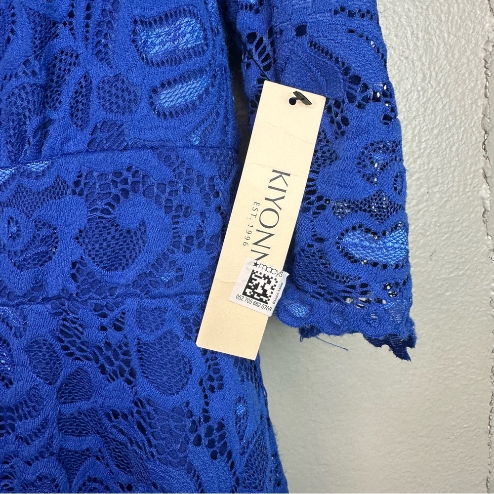Kiyonna Mademoiselle Blue Lace Cocktail Dress Sz3x - Picture 7 of 12